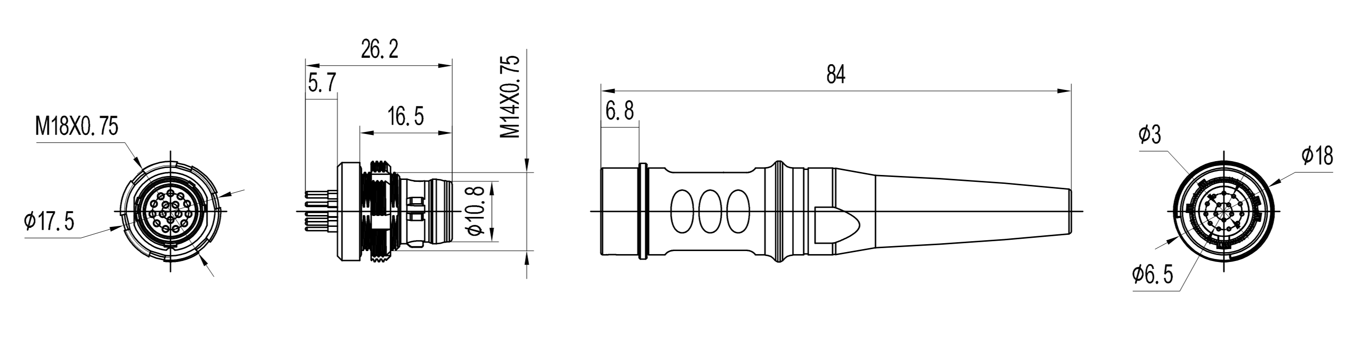 GA-36S 16-Way Pogo Pin Socket